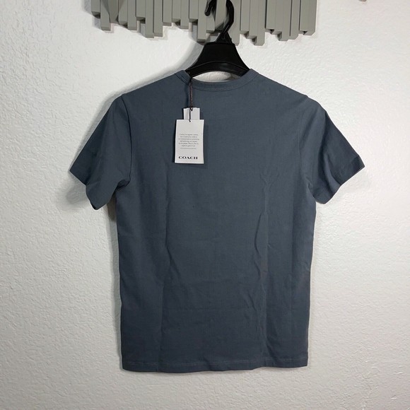 Coach X Peanuts XS CE544 Men’s Signature Snoopy T Shirt Navy NWOT Org $178 - Picture 2 of 12